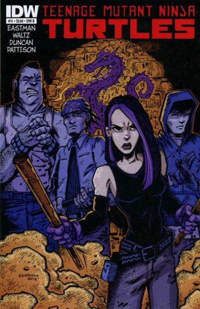 Cover for Teenage Mutant Ninja Turtles (IDW, 2011 series) #11 [Cover B - Kevin Eastman Variant]