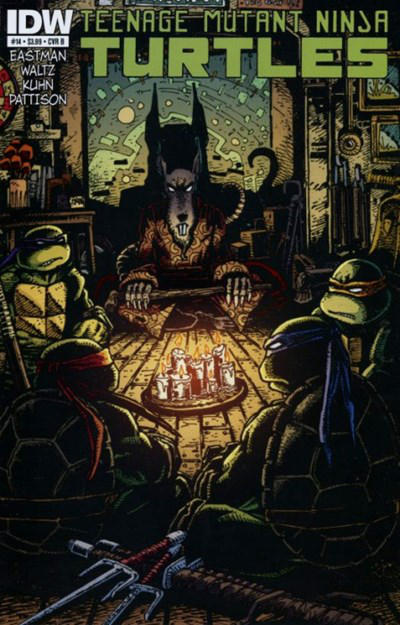 Cover for Teenage Mutant Ninja Turtles (IDW, 2011 series) #14 [Cover B - Kevin Eastman Variant]