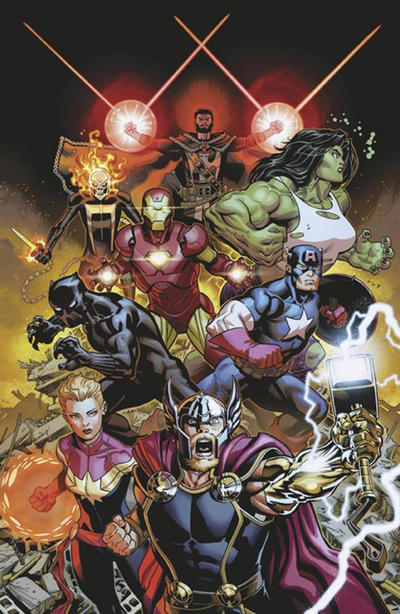 Cover for Avengers (Marvel, 2018 series) #1 (691) [Ed McGuinness Virgin Art]
