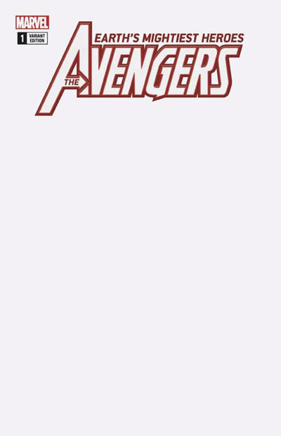 Cover for Avengers (Marvel, 2018 series) #1 [Blank Cover]