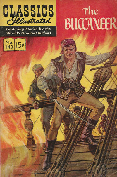 Cover for Classics Illustrated (Gilberton, 1947 series) #148 - The Buccaneer [HRN 167]