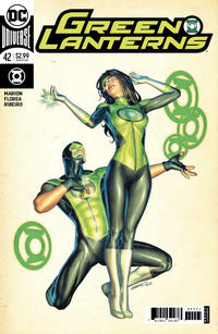 Cover Thumbnail for Green Lanterns (DC, 2016 series) #42 [Brandon Peterson Variant Cover]