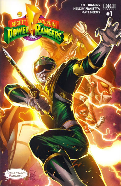Cover for Mighty Morphin Power Rangers (Boom! Studios, 2016 series) #1 [Collector's Paradise Exclusive Philip Tan]