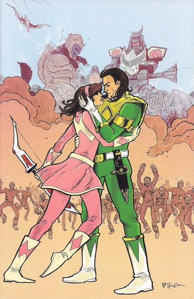 Cover for Mighty Morphin Power Rangers (Boom! Studios, 2016 series) #1 [Phat Collectibles Exclusive Sina Grace Variant]