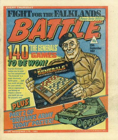 Cover for Battle (IPC, 1981 series) #25 September 1982 [386]