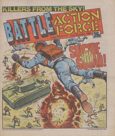 Cover for Battle Action Force (IPC, 1983 series) #22 November 1986 [603]