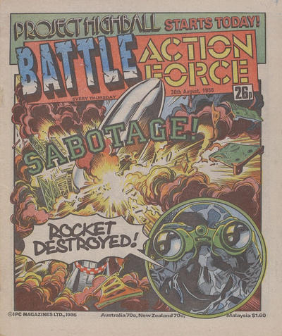 Cover for Battle Action Force (IPC, 1983 series) #30 August 1986 [591]