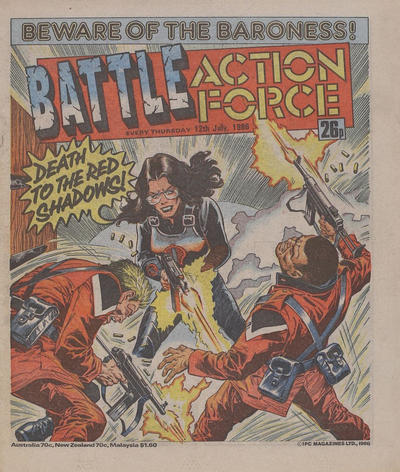 Cover for Battle Action Force (IPC, 1983 series) #12 July 1986 [584]
