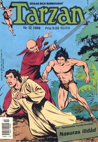 Cover for Tarzan (Atlantic Förlags AB, 1977 series) #12/1988