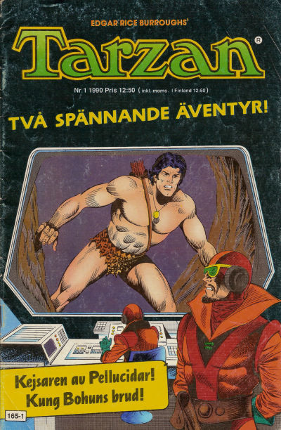 Cover for Tarzan (Atlantic Förlags AB, 1977 series) #1/1990