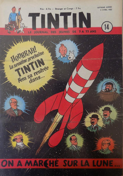 Cover for Le journal de Tintin (Le Lombard, 1946 series) #14/1952