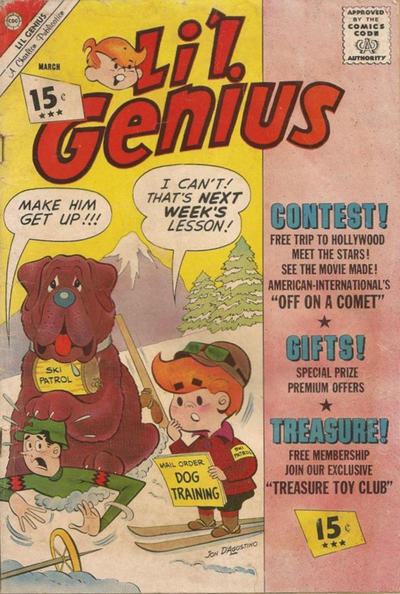 Cover for Li'l Genius (Charlton, 1955 series) #37 [15 cent price]