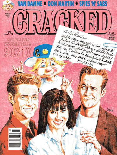 Cover for Cracked (Globe Communications, 1985 series) #270