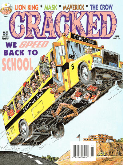 Cover for Cracked (Globe Communications, 1985 series) #294