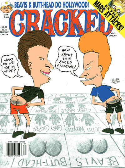 Cover for Cracked (Globe Communications, 1985 series) #315