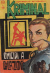 Cover for Kriminal (Editoriale Corno, 1964 series) #60
