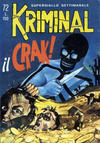Cover for Kriminal (Editoriale Corno, 1964 series) #72