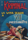 Cover for Kriminal (Editoriale Corno, 1964 series) #77