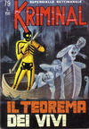 Cover for Kriminal (Editoriale Corno, 1964 series) #79