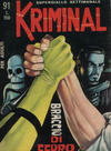 Cover for Kriminal (Editoriale Corno, 1964 series) #91