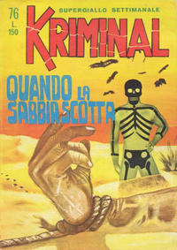 Cover Thumbnail for Kriminal (Editoriale Corno, 1964 series) #76
