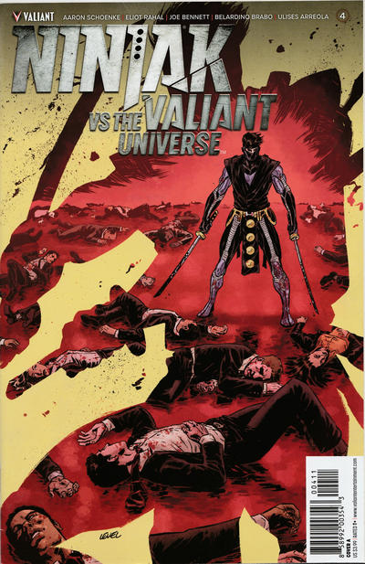Cover for Ninjak vs. the Valiant Universe (Valiant Entertainment, 2018 series) #4 [Cover A - Brian Level]