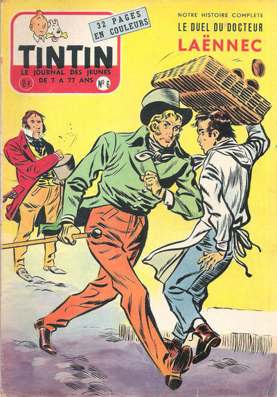 Cover for Le journal de Tintin (Le Lombard, 1946 series) #6/1956