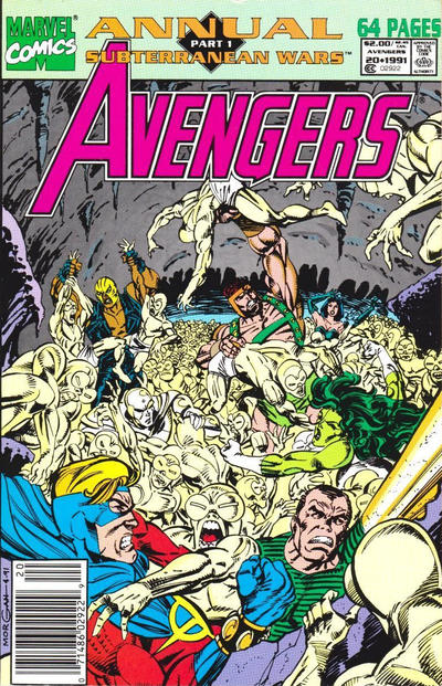 Cover for The Avengers Annual (Marvel, 1967 series) #20 [Newsstand]