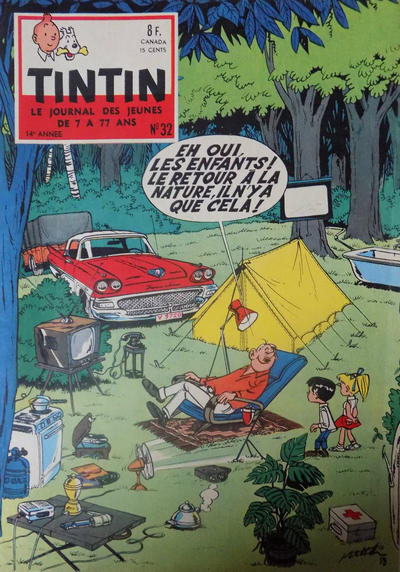 Cover for Le journal de Tintin (Le Lombard, 1946 series) #32/1959