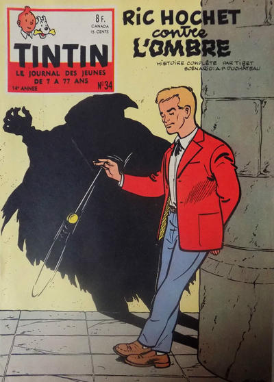 Cover for Le journal de Tintin (Le Lombard, 1946 series) #34/1959