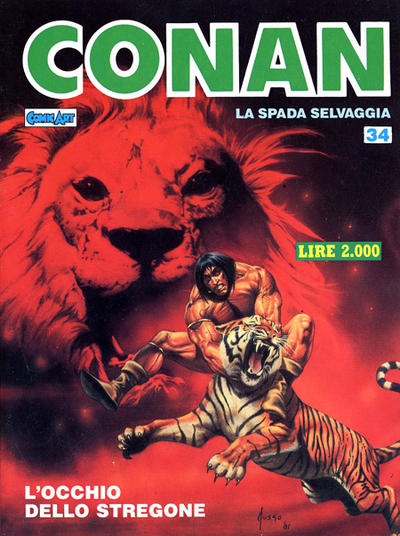 Cover for Conan Spada Selvaggia (Comic Art, 1986 series) #34