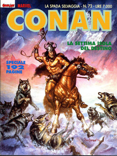 Cover for Conan Spada Selvaggia (Comic Art, 1986 series) #72