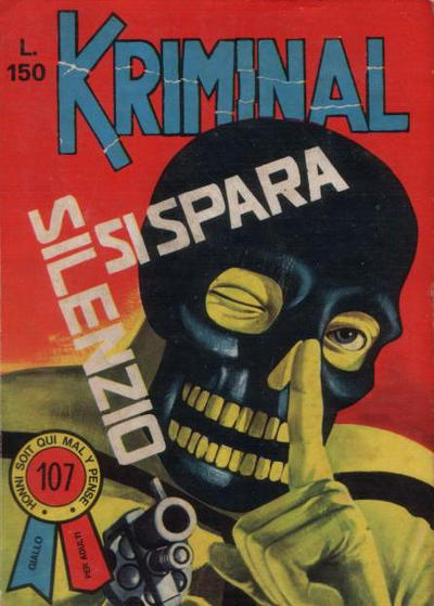 Cover for Kriminal (Editoriale Corno, 1964 series) #107