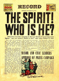 Cover Thumbnail for The Spirit (Register and Tribune Syndicate, 1940 series) #10/13/1940 [Philadelphia Record Edition]