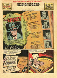 Cover Thumbnail for The Spirit (Register and Tribune Syndicate, 1940 series) #3/7/1943 [Philadelphia Record Edition]