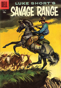 Cover for Four Color (Dell, 1942 series) #807 - Luke Short's Savage Range [15¢]