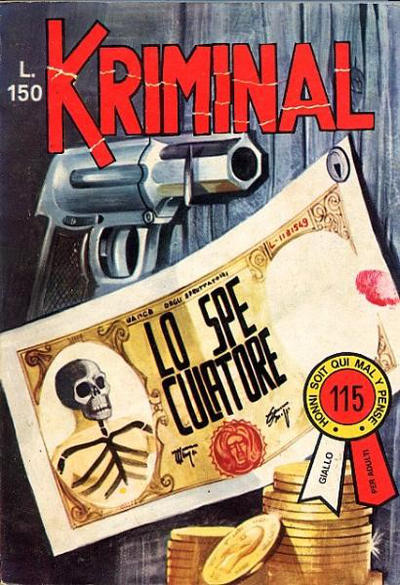 Cover for Kriminal (Editoriale Corno, 1964 series) #115