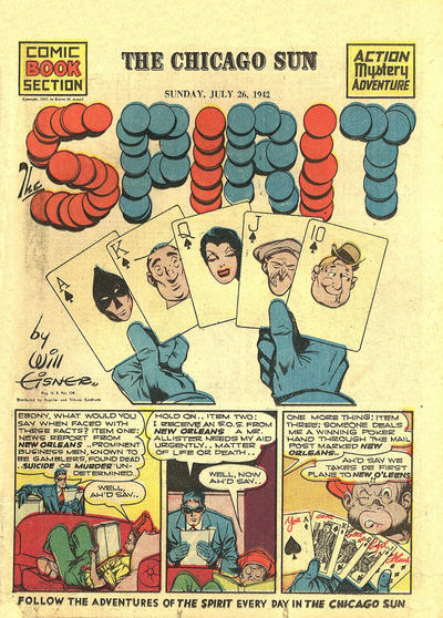 Cover for The Spirit (Register and Tribune Syndicate, 1940 series) #7/26/1942 [Chicago Sun Edition]