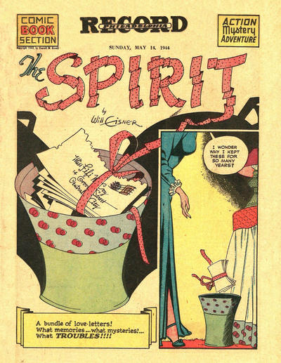 Cover for The Spirit (Register and Tribune Syndicate, 1940 series) #5/14/1944 [Philadelphia Record Edition]