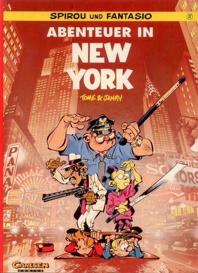 Cover for Spirou und Fantasio (Carlsen Comics [DE], 1981 series) #37 - Abenteuer in New York