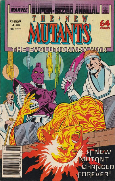 Cover for The New Mutants Annual (Marvel, 1984 series) #4 [Newsstand]