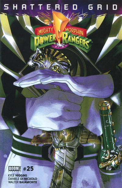 Cover for Mighty Morphin Power Rangers (Boom! Studios, 2016 series) #25 [Limited Chase Variant 'Saba Sword' - Goñi Montes]