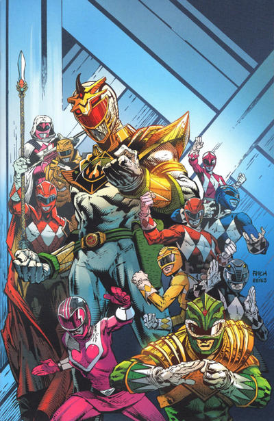 Cover for Mighty Morphin Power Rangers (Boom! Studios, 2016 series) #25 [2018 C2E2 ComicSketchArt.com Virgin Art Exclusive - David Finch]