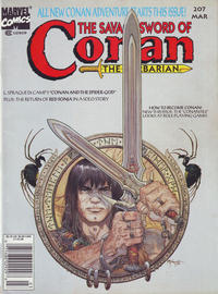 Cover Thumbnail for The Savage Sword of Conan (Marvel, 1974 series) #207 [Newsstand]