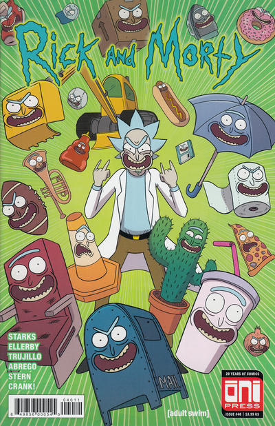 Cover for Rick and Morty (Oni Press, 2015 series) #40 [Cover A - Marc Ellerby]