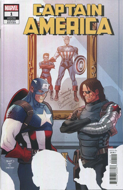 Cover for Captain America (Marvel, 2018 series) #1 [Paul Renaud, Joe Simon & Jack Kirby]