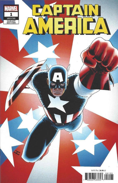 Cover for Captain America (Marvel, 2018 series) #1 [John Cassaday & Laura Martin]