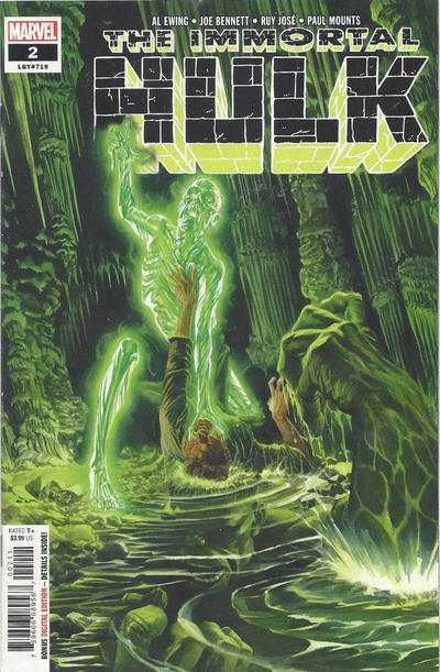 Cover for Immortal Hulk (Marvel, 2018 series) #2 [Alex Ross]