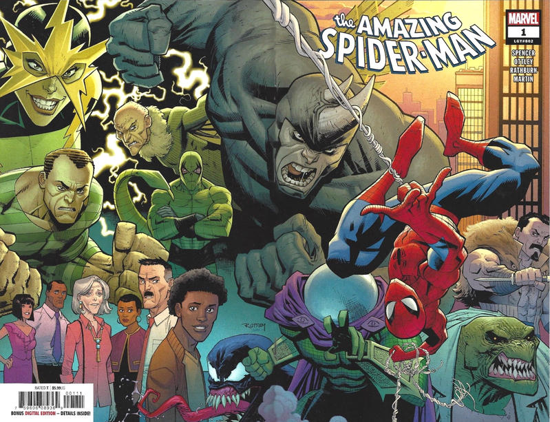 Cover for Amazing Spider-Man (Marvel, 2018 series) #1 (802) [Variant Edition - Fan Expo Boston 2018 Exclusive - Humberto Ramos Cover]
