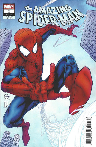 Cover for Amazing Spider-Man (Marvel, 2018 series) #1 (802) [Variant Edition - Jerome Opeña Cover]